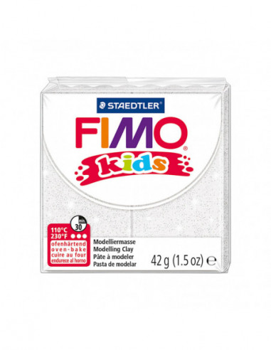 FIMO Kids Boetseerklei Wit Gitter 42gr