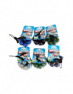 Knikkers in net 8st.