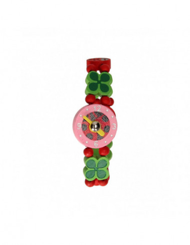 Horloge Hout Lieveheersbeestje