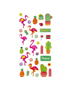 Stickervel Flamingo