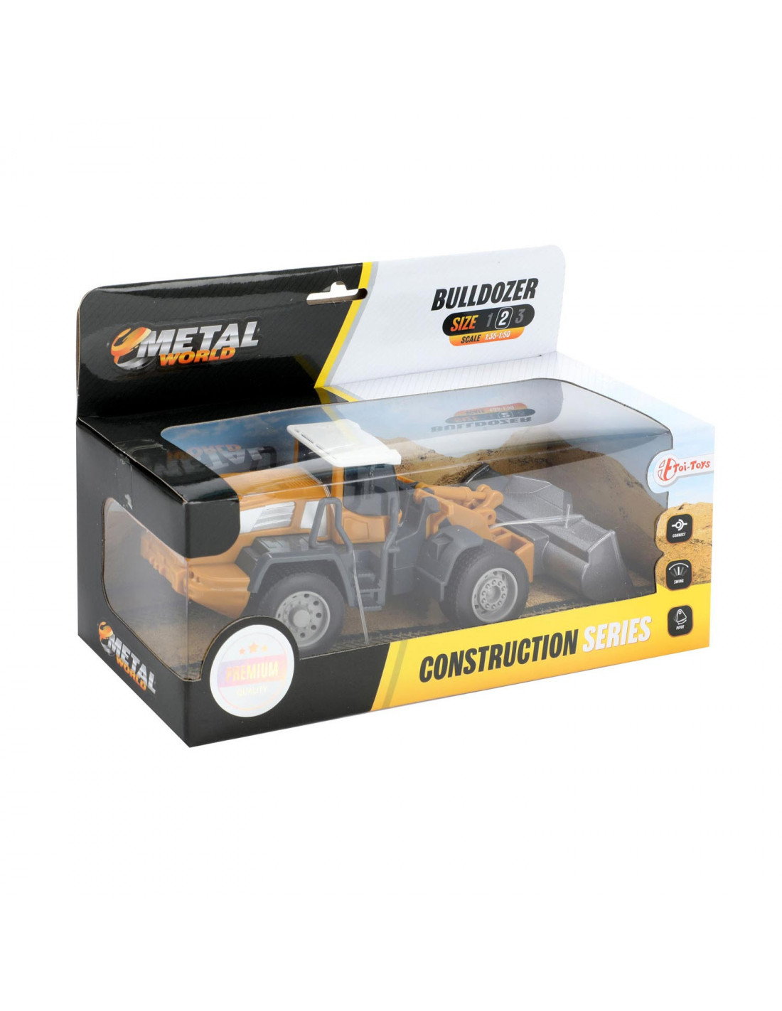 METAL Bouwvoertuig -wiellader 1:55 METAL Bouwvoertuig -wiellader 1:55