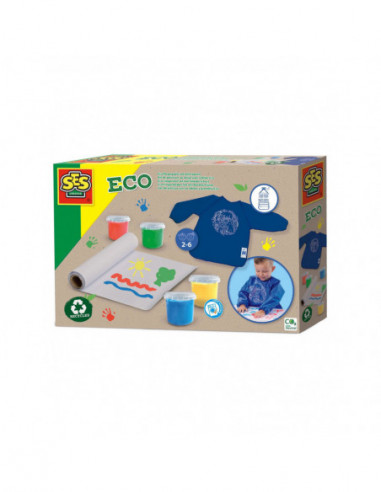 SES ECO Vingerverf Set met Kliederschort