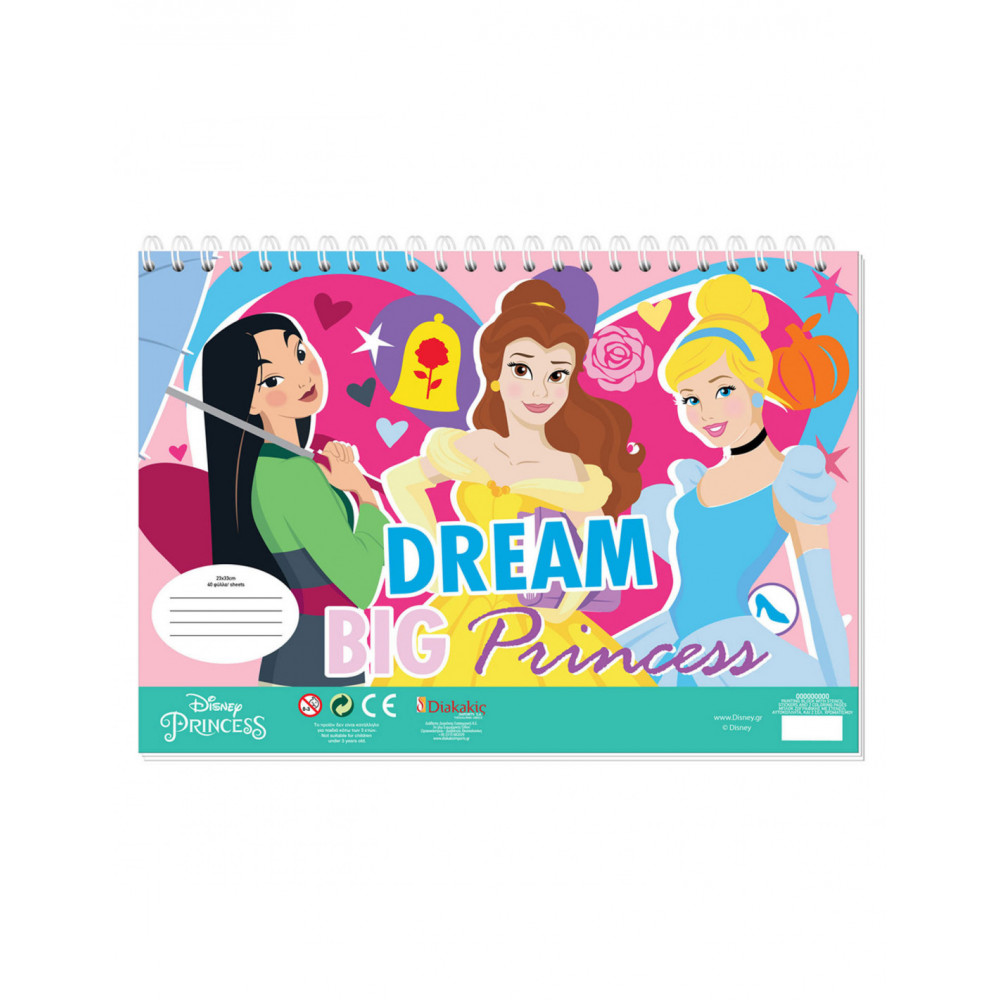 Disney Prinses Kleurplaten met Stencil en Stickervel