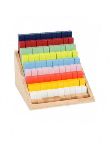 Houten Rekenblokken in Box 100dlg.