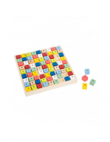 Houten Sudoku Spel Kleur 82dlg.