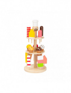 Houten Luigi Ijskraam 16dlg.