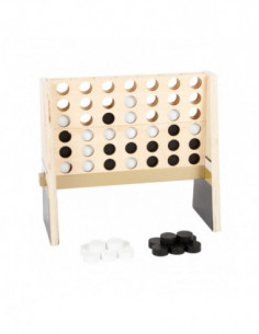 Vier op 1 lijn Hout Gouden...