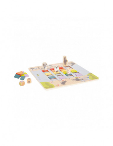 Houten Spel Brug Oversteken Dieren