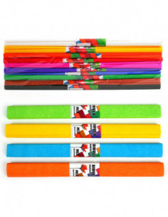 Crepepapier set van 10 kleuren