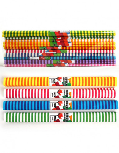 Crepepapier Strepen Set van 10