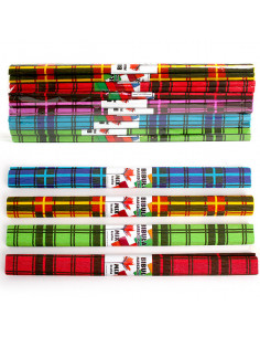 Crepepapier Ruitjes Set van 10