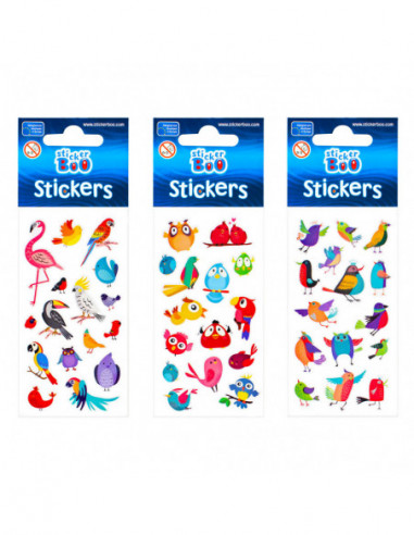 Stickervel Vogels