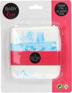 Baby Rose Poppenluiers, 3st.