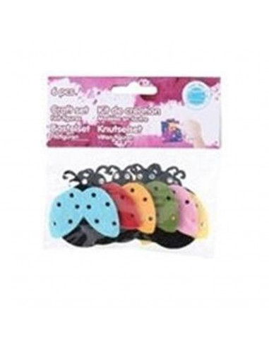 Knutselvorm Lieveheersbeestje 6st