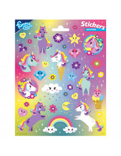 Stickervel Eenhoorn Groot