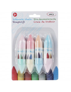 Stoepkrijt Double 4 Stuks