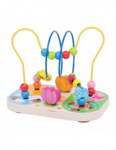 Houten Motoriekspiraal Flower