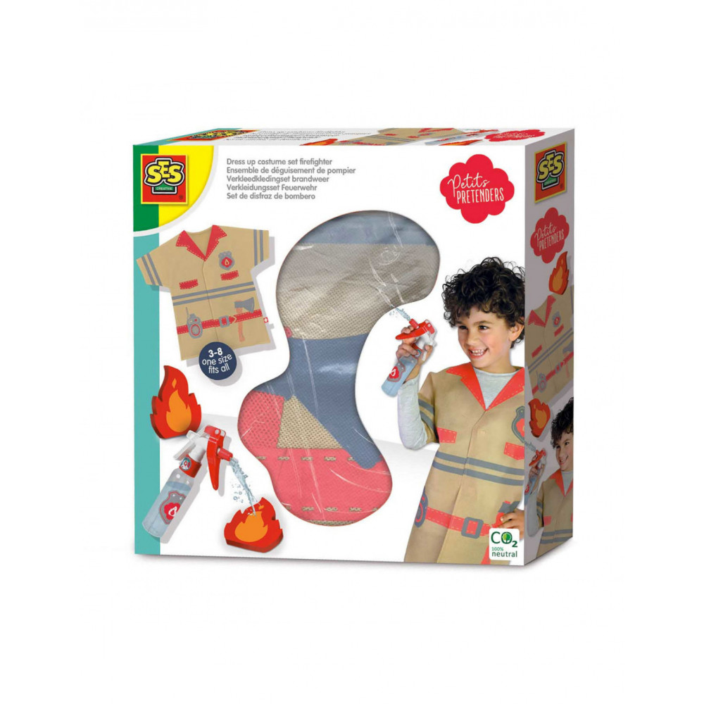 SES Petit Pretenders Verkleedkledingset Brandweer