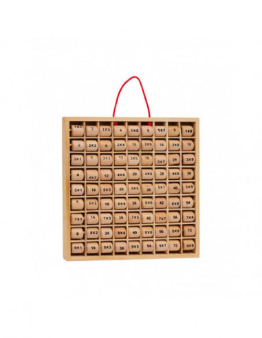 Houten Vermenigvuldigingstabel 1x1