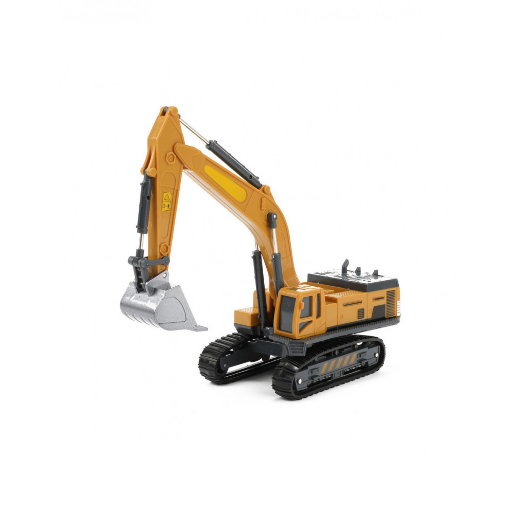 METAL Bouwvoertuig Graafmachine met rupsbanden 1:55