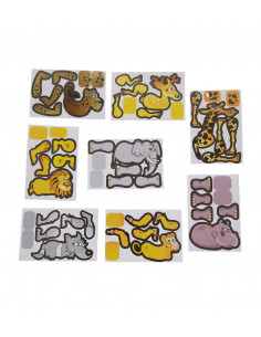 Puzzel 7-delig Wilde Dieren