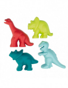 Ecoiffier Zandvormen Dino 4st.