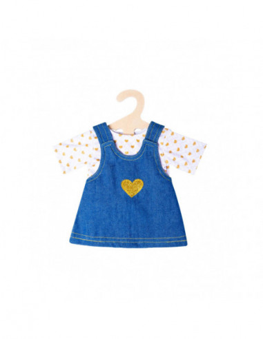 Poppenjurk met Gouden T-Shirt 35-45 cm