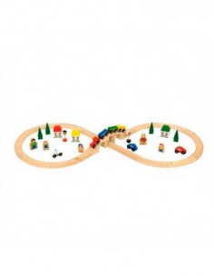 Houten Treinset 26dlg.