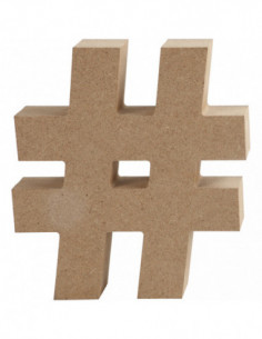 Symbool  MDF 13cm 1st.