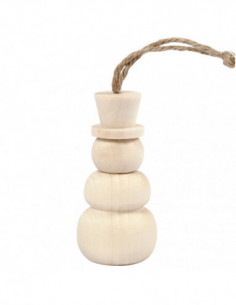 Houten Hanger Sneeuwpop