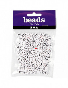 Letterkralen Wit 7mm 25gr