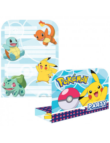Pokemon Uitnodigingen Met Envelope 8...
