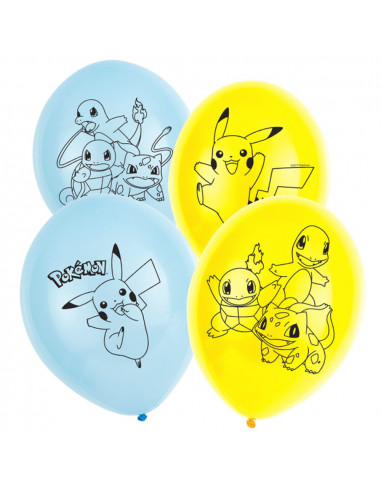 Pokemon Ballonnen 6 Stuks