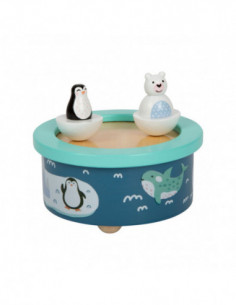 Houten Muziekdoos Noordpool...