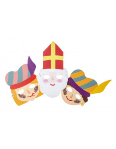 Masker Sinterklaas en Piet