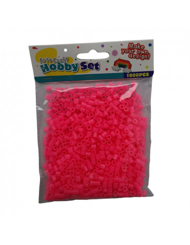 Strijkkralenset 1000 Stuks Roze