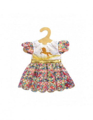 Poppenjurk Unicorn Goldy 28-35 cm