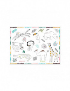 Inkleurbare Placemats Wilde...