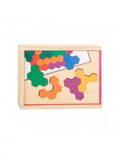 Houten Vormenpuzzel Hexagon