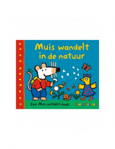 Muis wandelt in de natuur