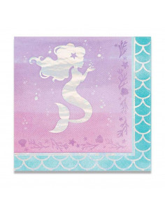 Servetten Zeemeermin, 16st.