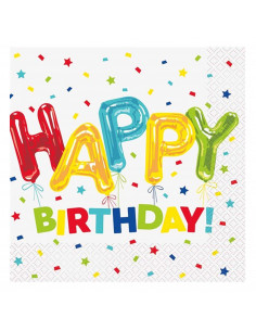 Servetten Happy Birthday,...