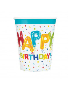 Bekers Happy Birthday, 8st.