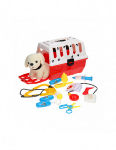 Hond in Reismand Dierenarts...