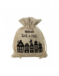 Jute Cadeauzakje - Welkom...
