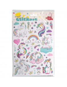 Stickervel Eenhoorn Groot