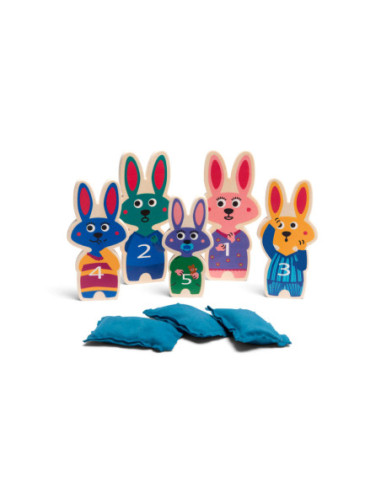 BS Toys Balwerpen Bunnies Hout -...