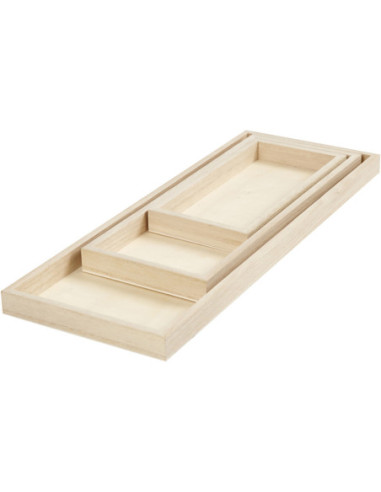Houten Dienbladen Set Van 3