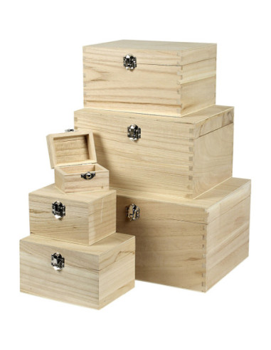 Houten Kisten Set Van 6