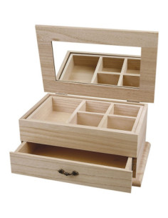 Houten Juwelenkist Met Spiegel